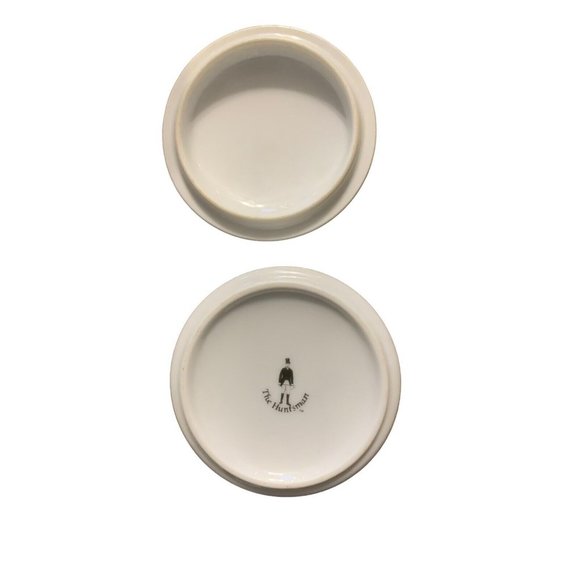 The Huntsman Round 3” Lidded Trinket Jewelry Box with Hunting Scene Lot of 4 - Picture 5 of 5